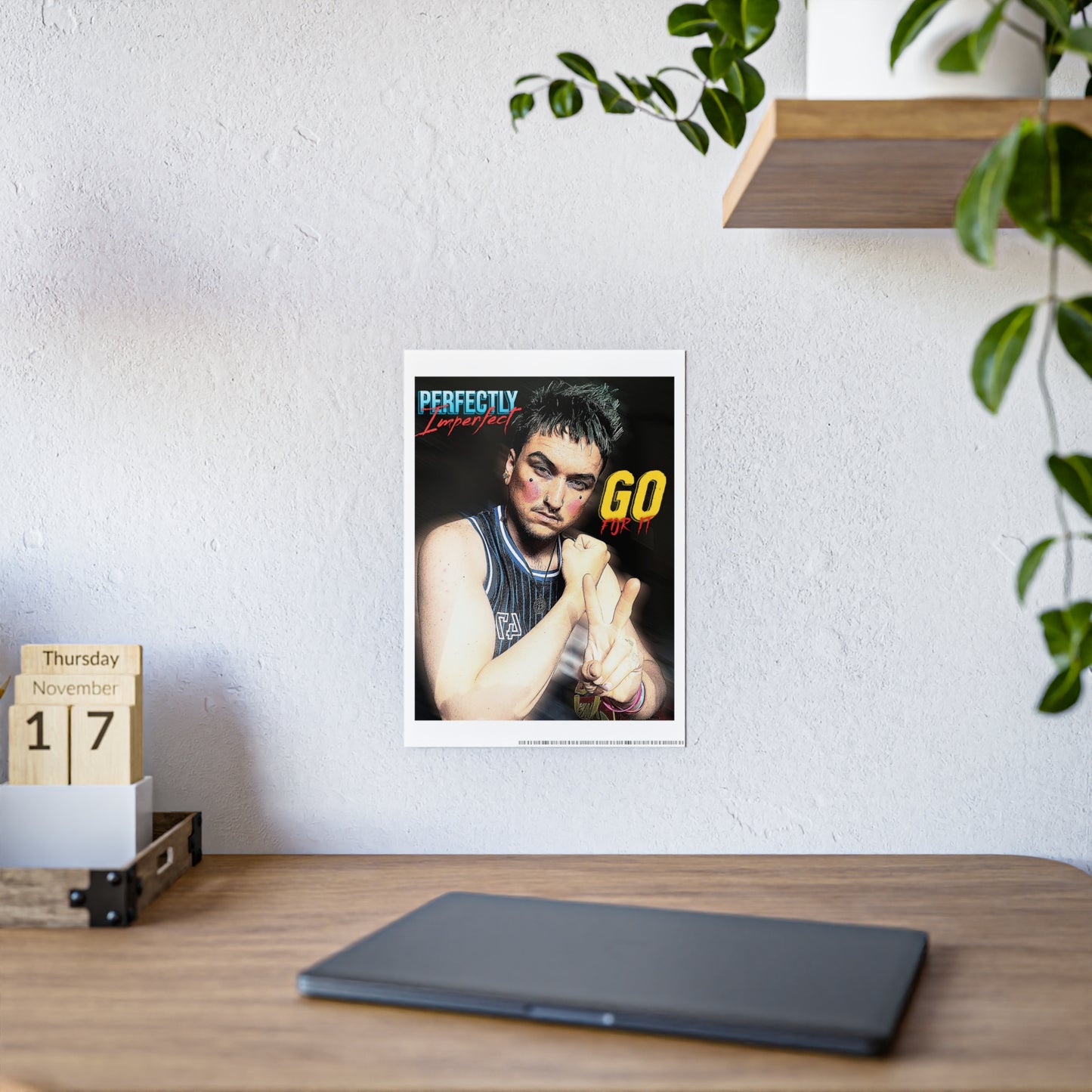 Motivational Art Poster - 'Go For It' - Perfectly Imperfect Design