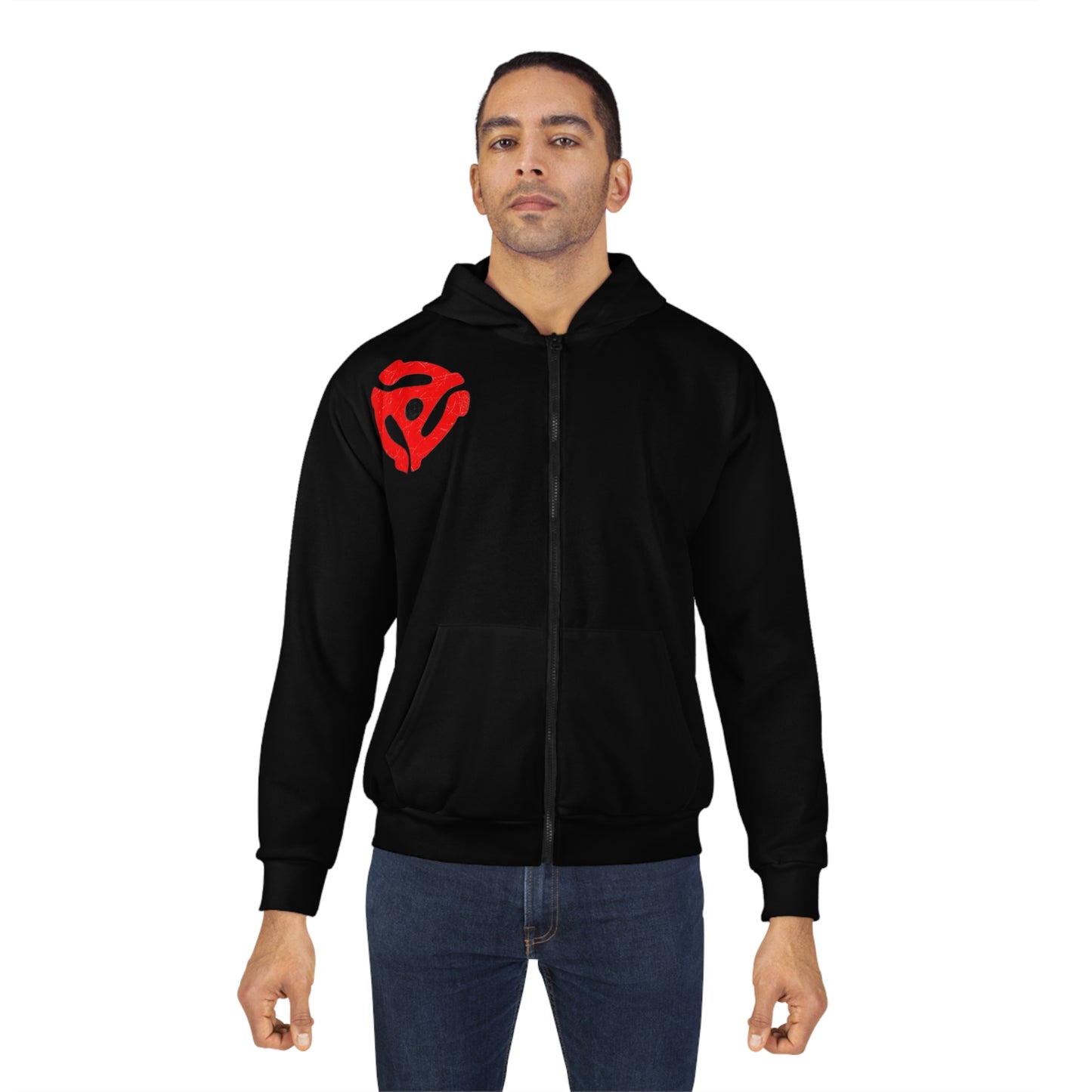 Cody Massacre Unisex Zip Hoodie - Red Vinyl Design