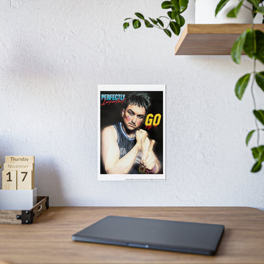 Motivational Art Poster - 'Go For It' - Perfectly Imperfect Design